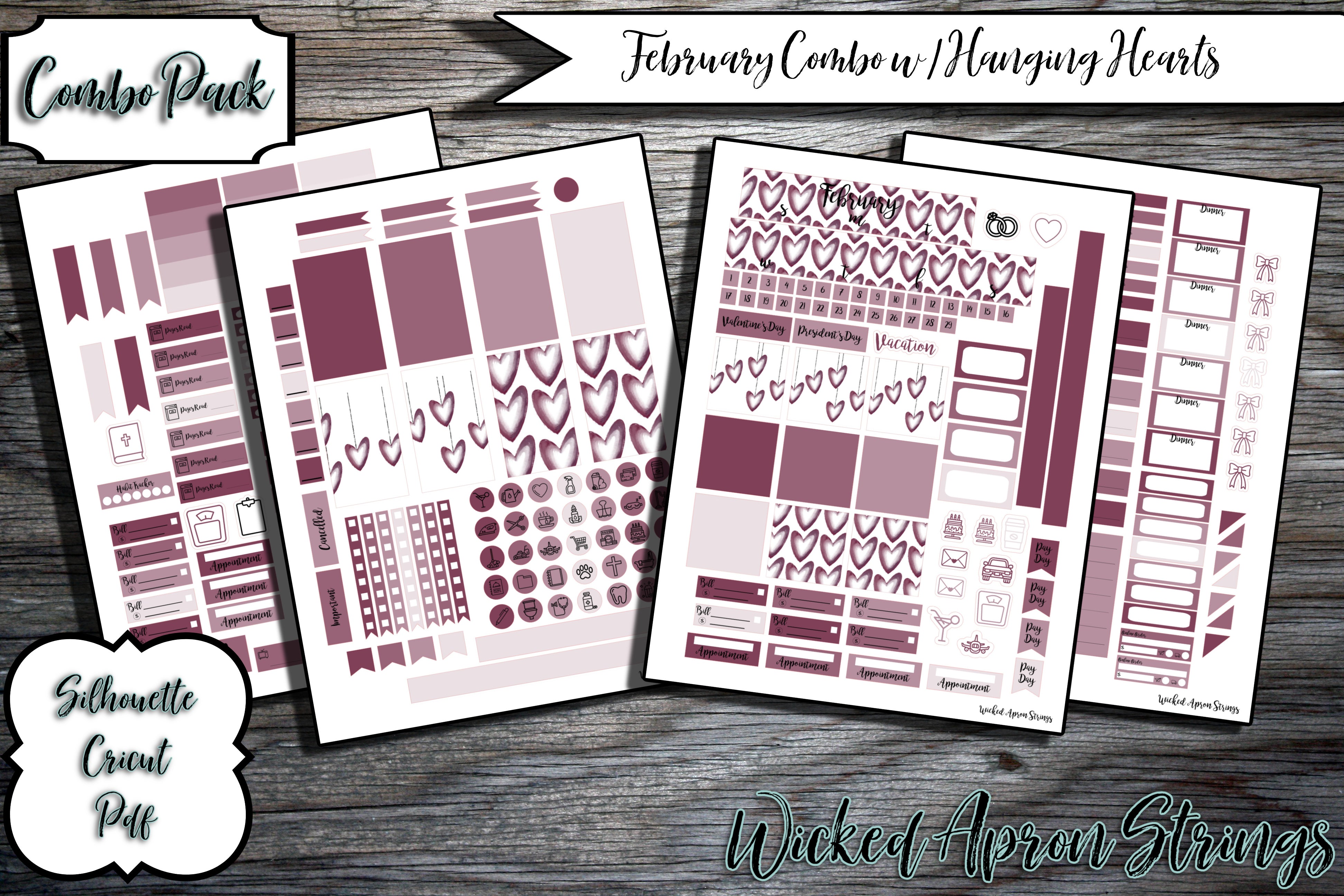 Printable Stickers for Classic Happy Planner Monthly and Weekly Planne ...
