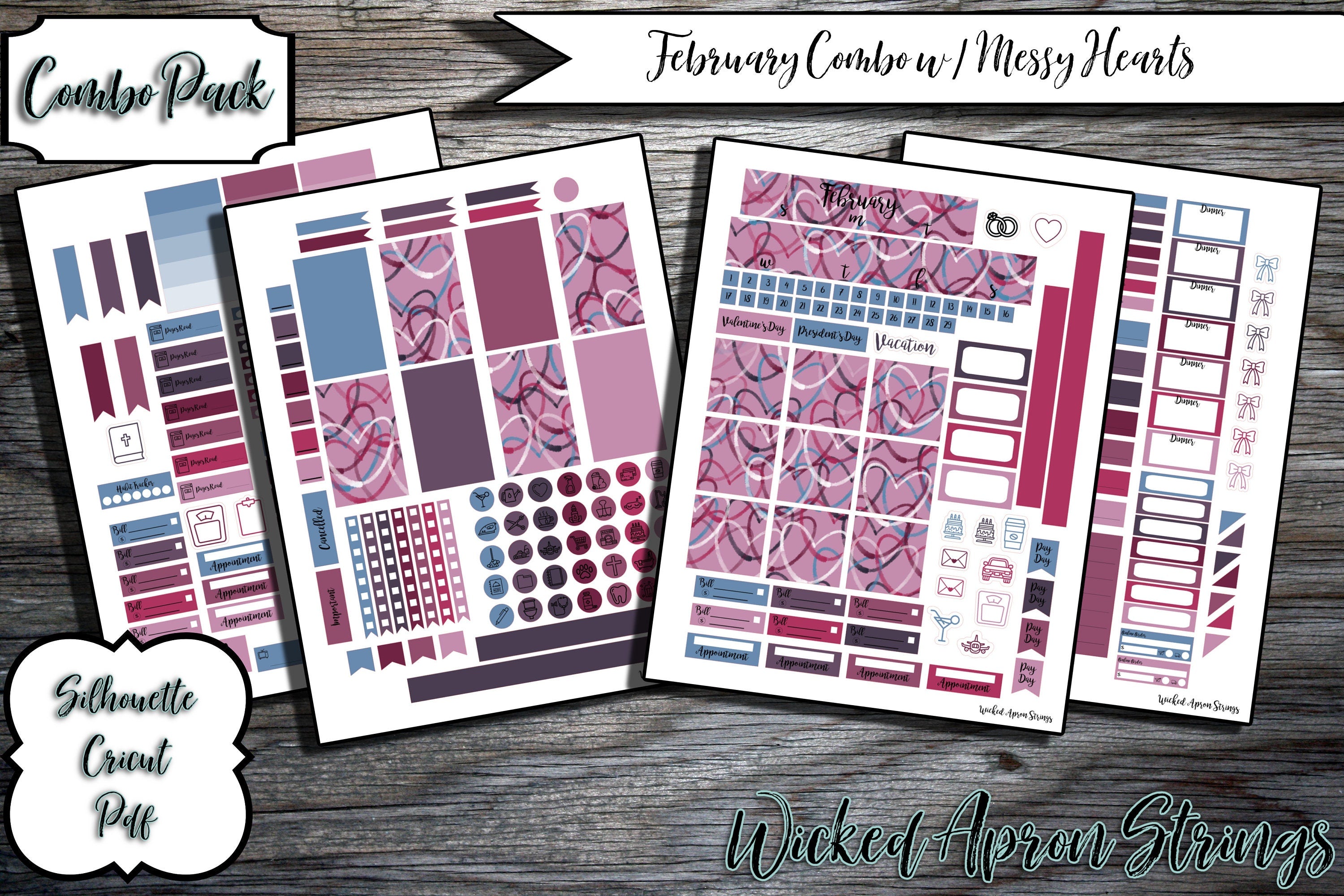 Printable Stickers for Classic Happy Planner Monthly and Weekly Planne ...