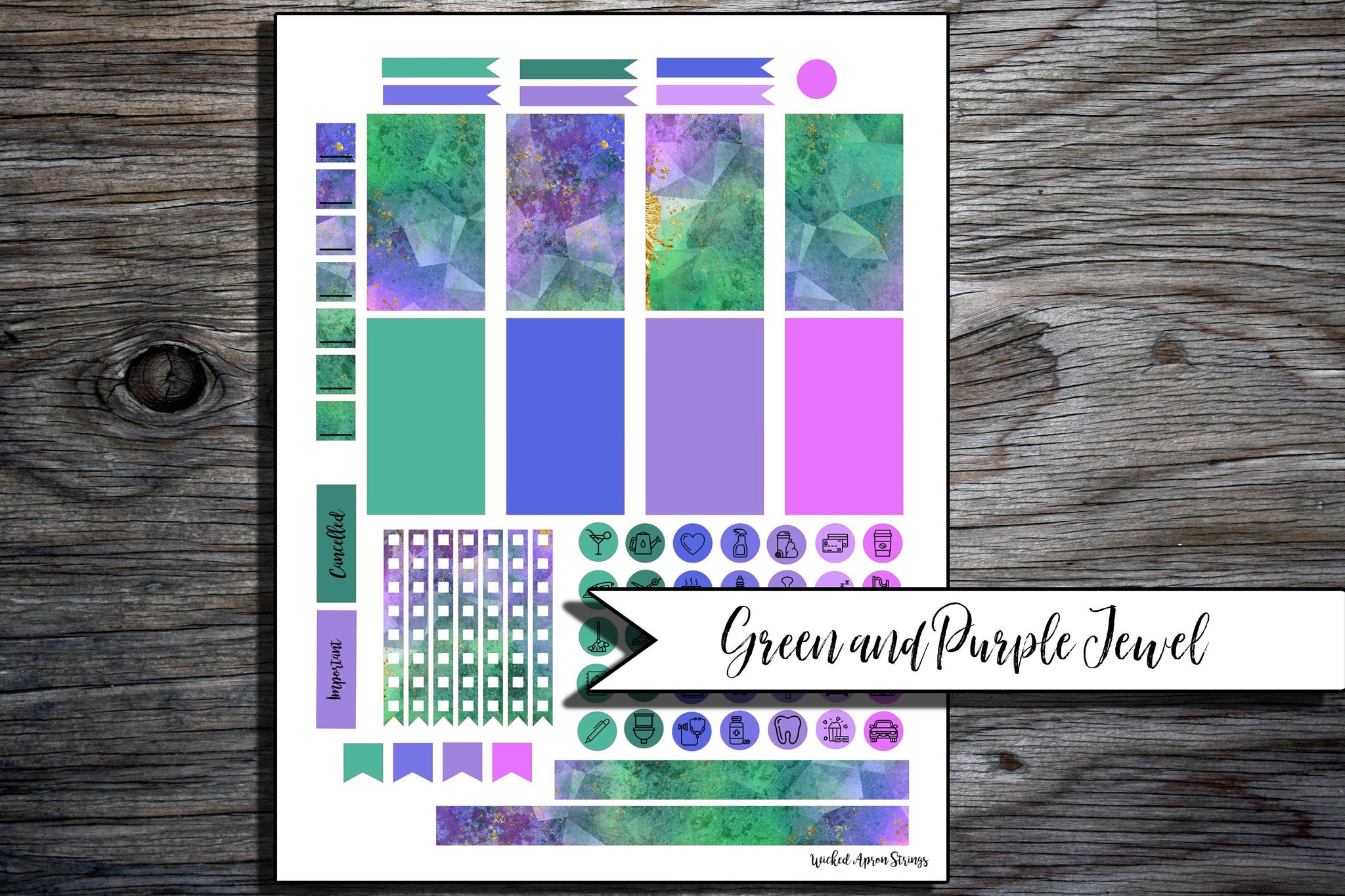 Printable Stickers for Classic Happy Planner Weekly Planner Spread : G ...