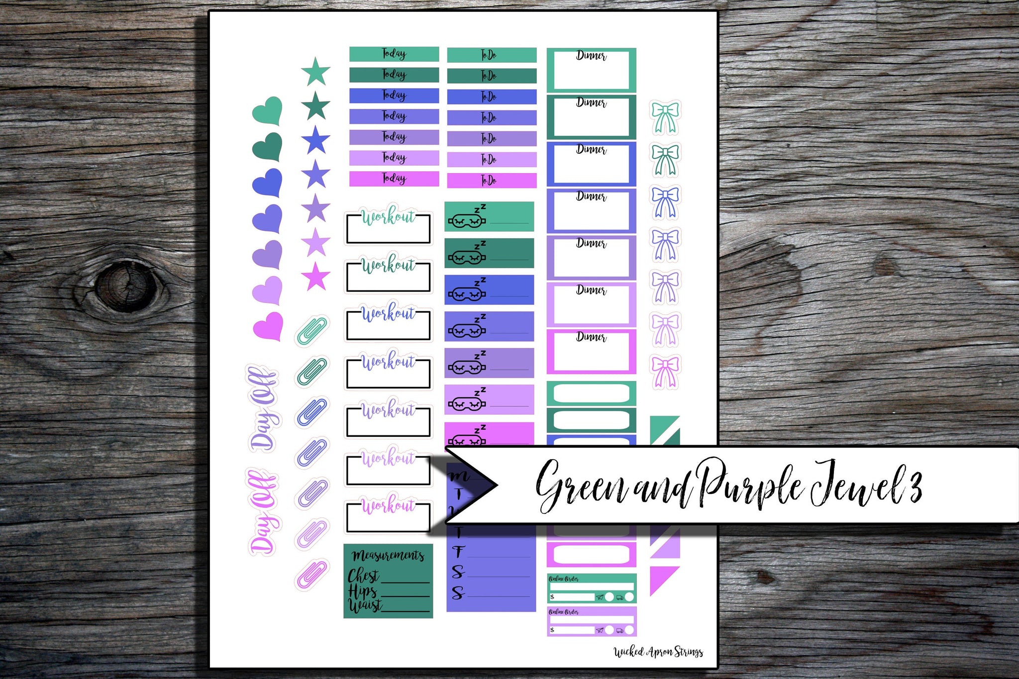 Printable Stickers for Classic Happy Planner Weekly Planner Spread : G ...
